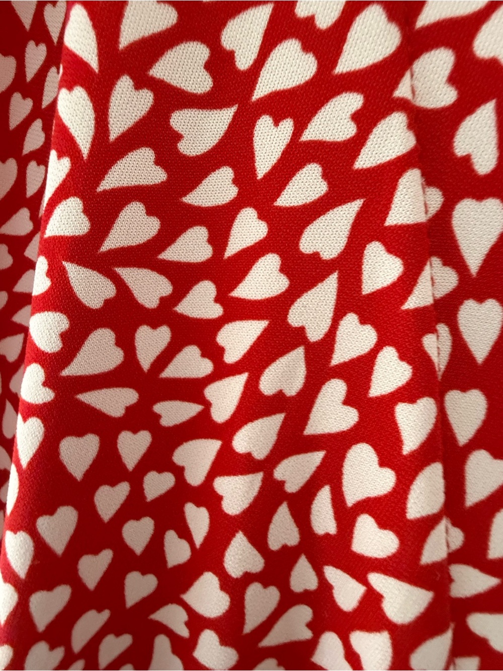 Ann Taylor Red Printed Wrap Dress with Tie Waist - Picture 6 of 7